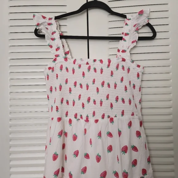 J.Crew Women Smocked Tiered Dress Size M - Picture 2 of 8